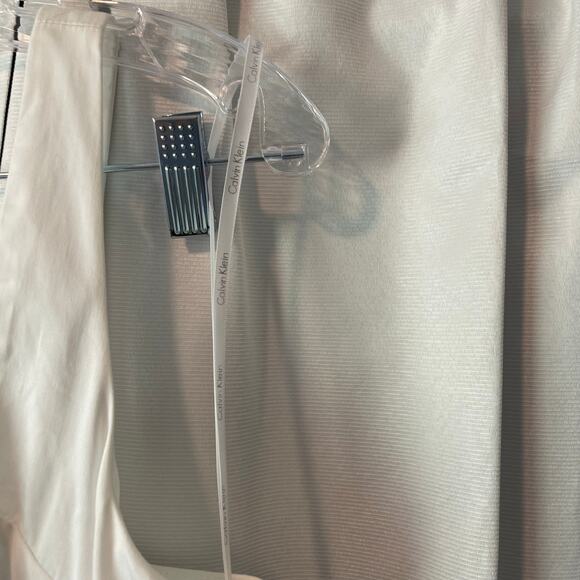 Calvin Klein sleeveless white lined pre owned dress size 10 - Picture 11 of 16